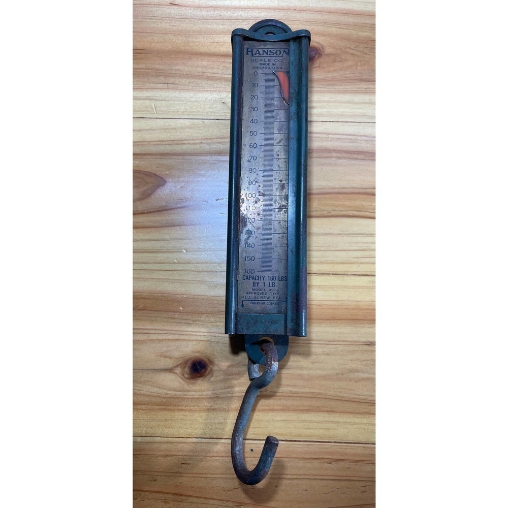 VINTAGE Old Collectible Hanson Scale Co Model No. 8916 Weight Scale U.S.A. Made